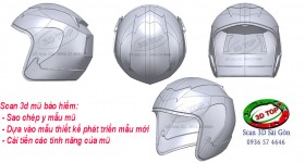 Scan 3d mũ bảo hiểm